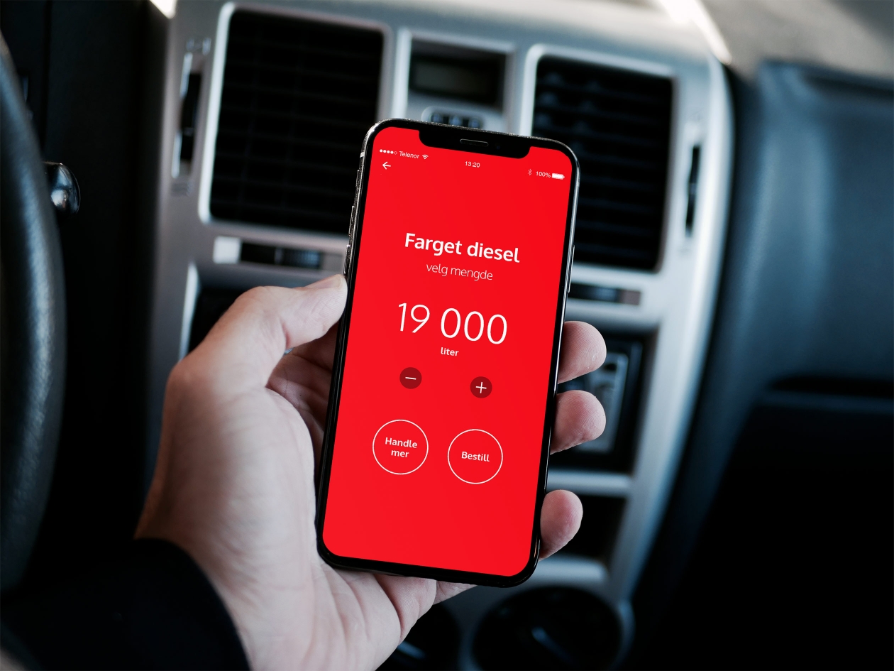 Affair har utviklet NK drivstoff for Nilsen og Kokkersvold – en app for bestilling av drivstoff og AdBlue.