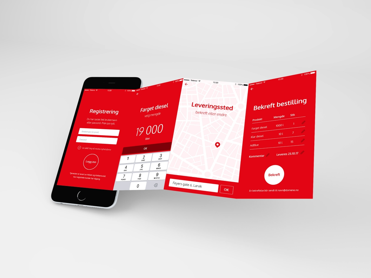 Affair har utviklet NK drivstoff for Nilsen og Kokkersvold – en app for bestilling av drivstoff og AdBlue.